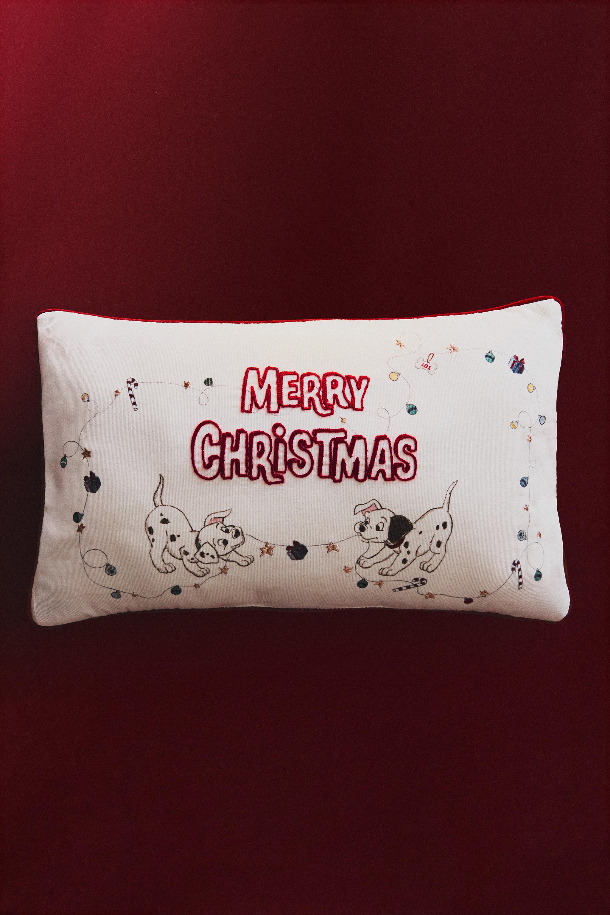 KIDS' 101 DALMATIANS ©DISNEY CHRISTMAS CORDUROY CUSHION