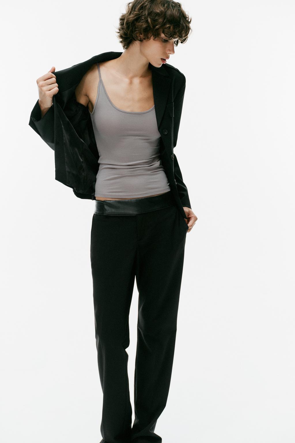 COMBINED STRAIGHT-LEG TROUSERS