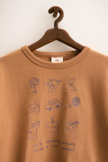 ZARA TIMELESS - ORFAYO © EMBROIDERED T-SHIRT - Brick by Zara - Image 2