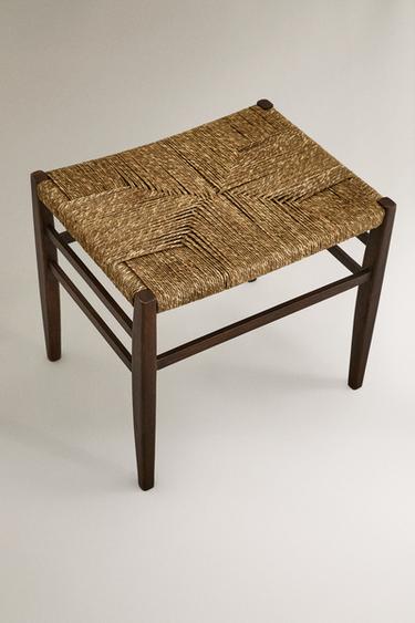 TABOURET EN BOIS DE MANGUIER - Marron de Zara - Image 1