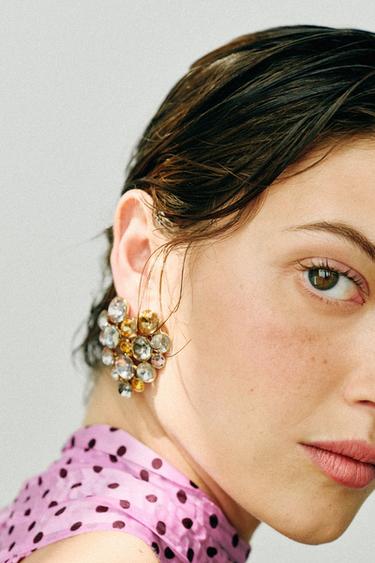PENDIENTES CORAZÓN JOYAS - Multicolor de Zara