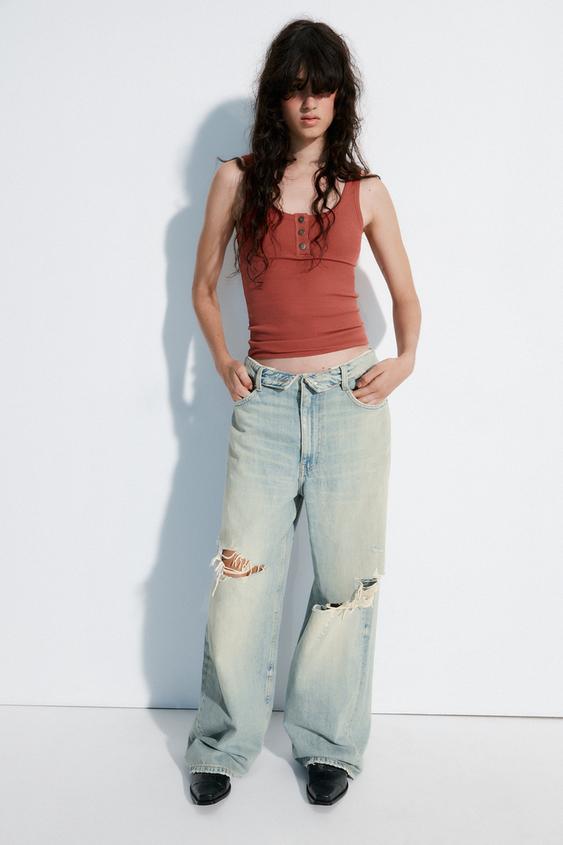 TOP BOTONES - Coral de Zara - Imagen 0