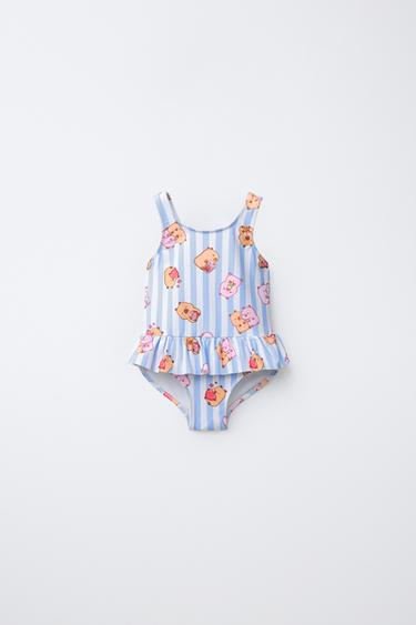 2-6 YEARS / STRIPED CAPYBARA CAPYFUN © SWIMSUIT - Blue by Zara
