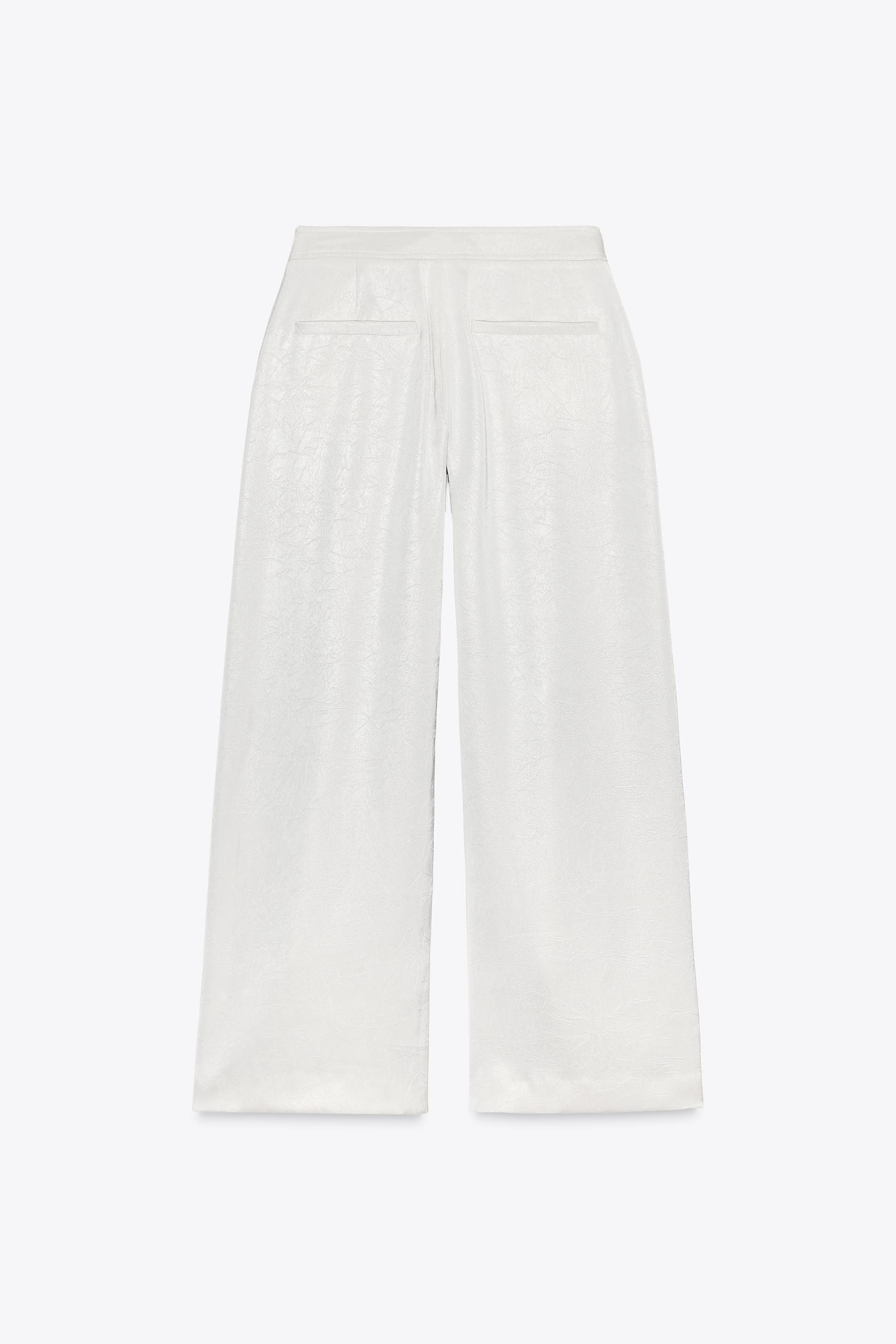 PANTALON LARGE SATINÉ