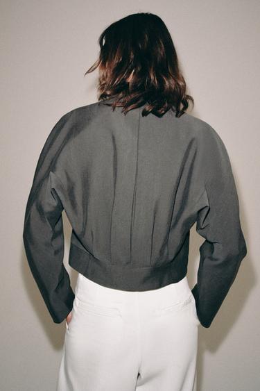 ZW COLLECTION SHORT JACKET - Anthracite grey by Zara - Image 2