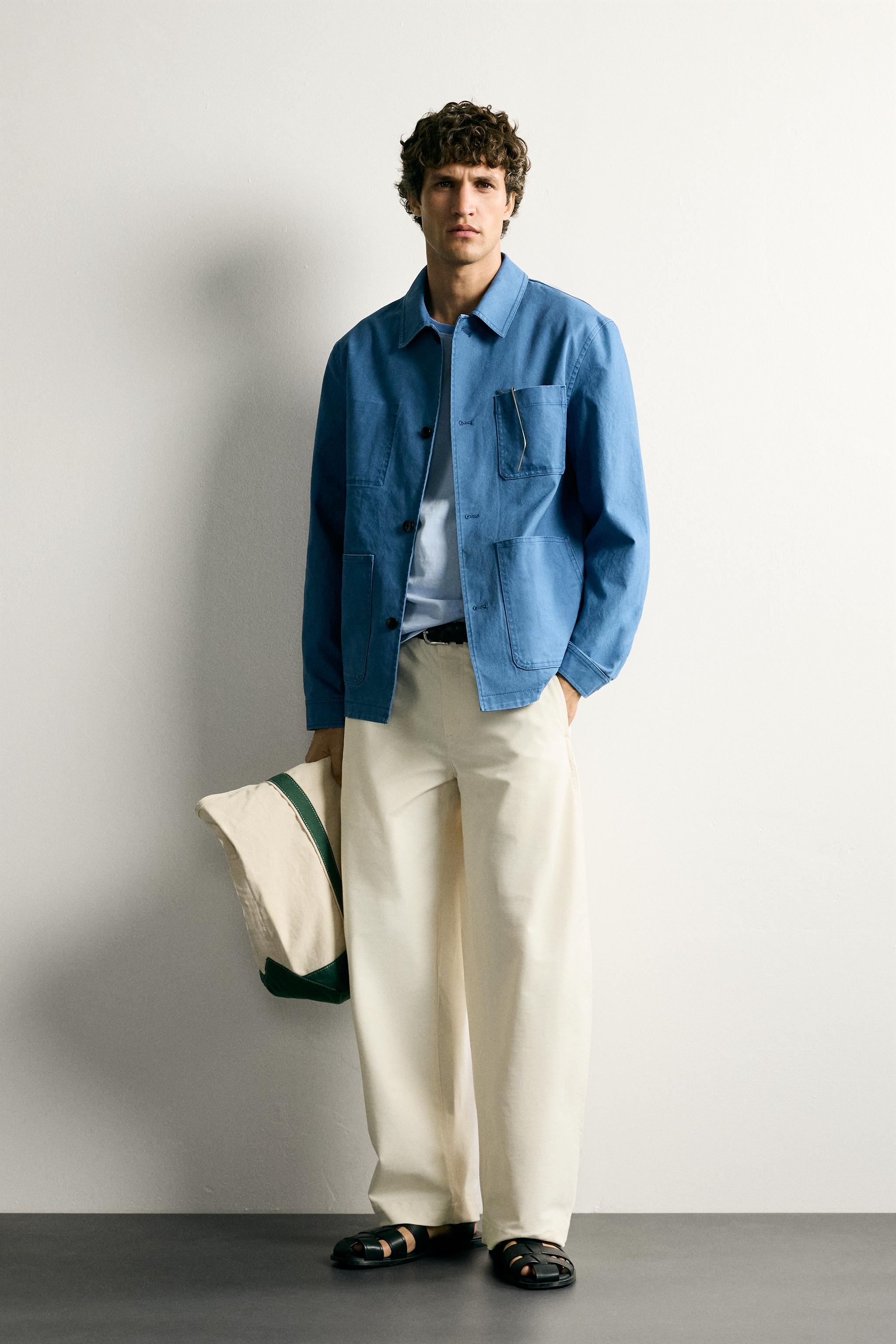 WASHED REGULAR FIT POCKET OVERSHIRT