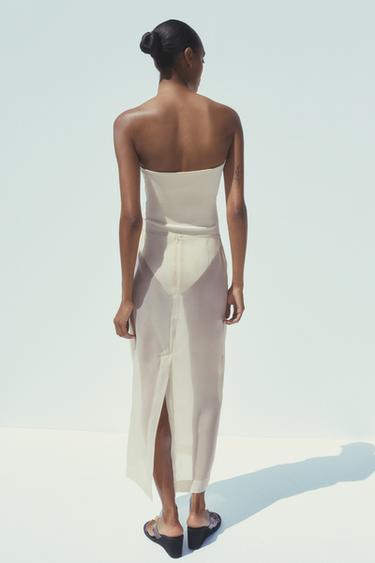JUPE MIDI EN ORGANZA - Iceberg de Zara - Image 3