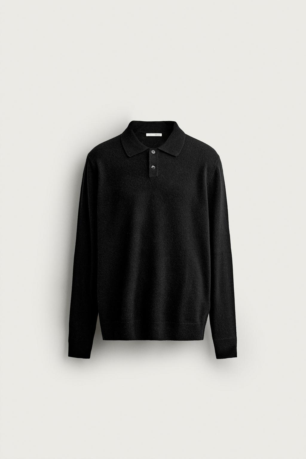 REGULAR FIT WOOL-BLEND KNIT POLO SHIRT