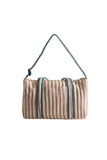 STRIPED MATERNITY BAG - Brick by Zara