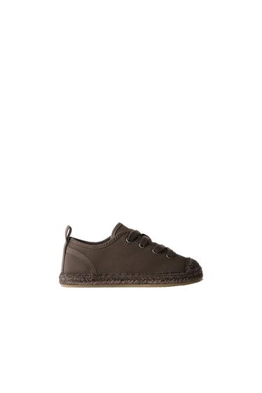 Zara LACE-UP ESPADRILLES - Brown - Image 0