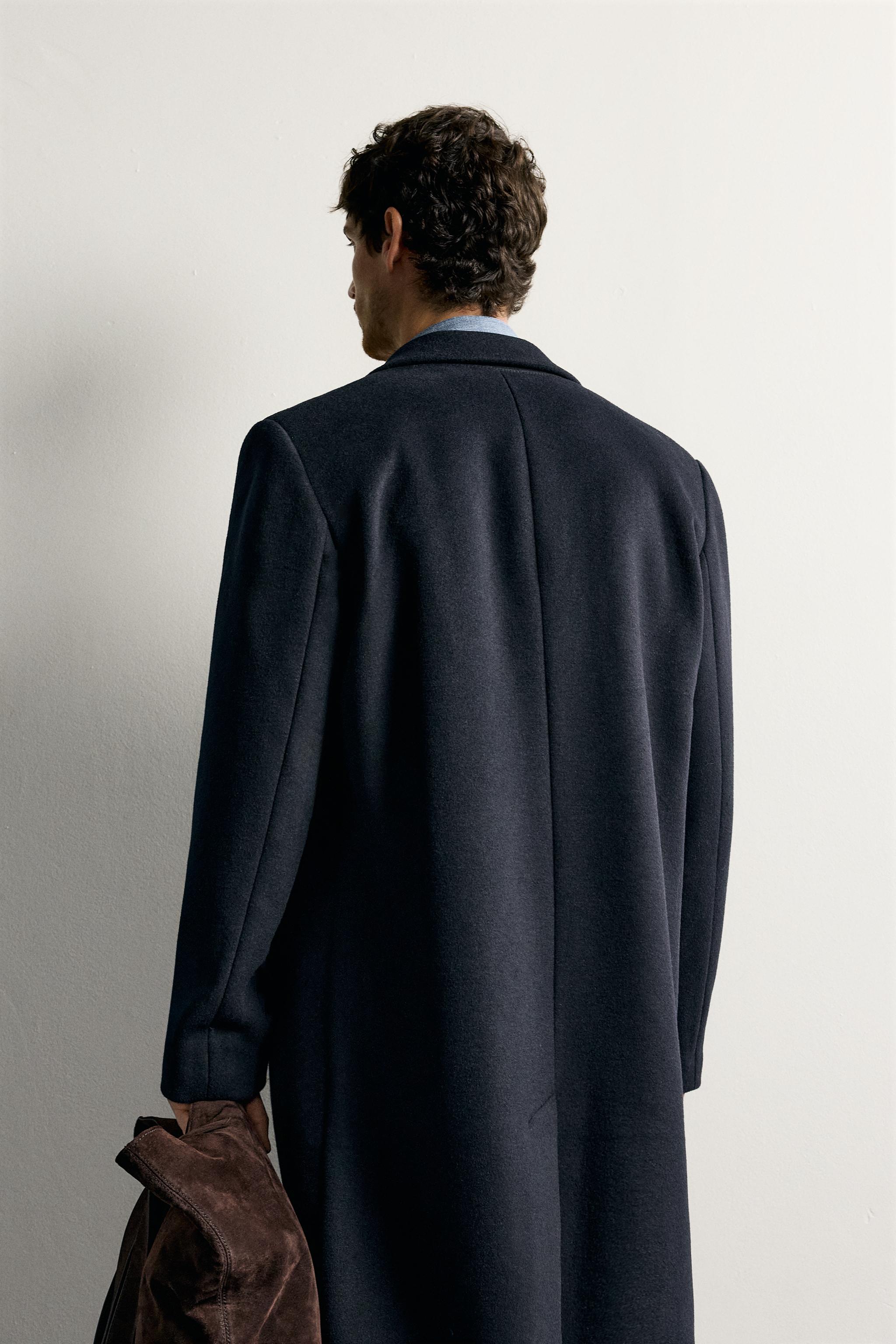 MANTEAU REGULAR FIT AVEC LAINE
