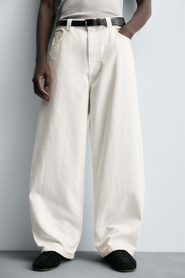 JEANS BALLOON FIT - White by Zara - Image 4