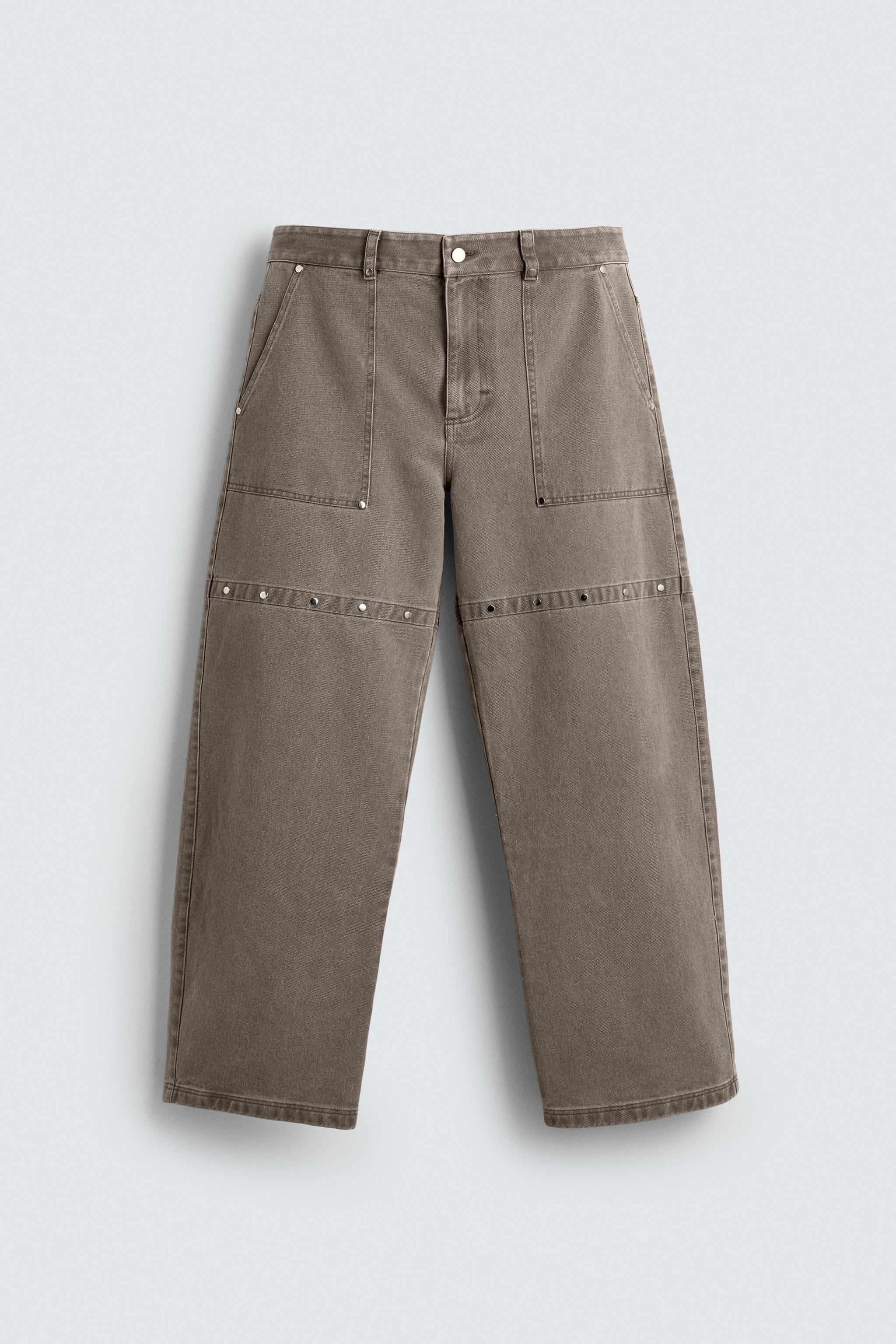 PANTALON DÉCONTRACTÉ À CLOUS