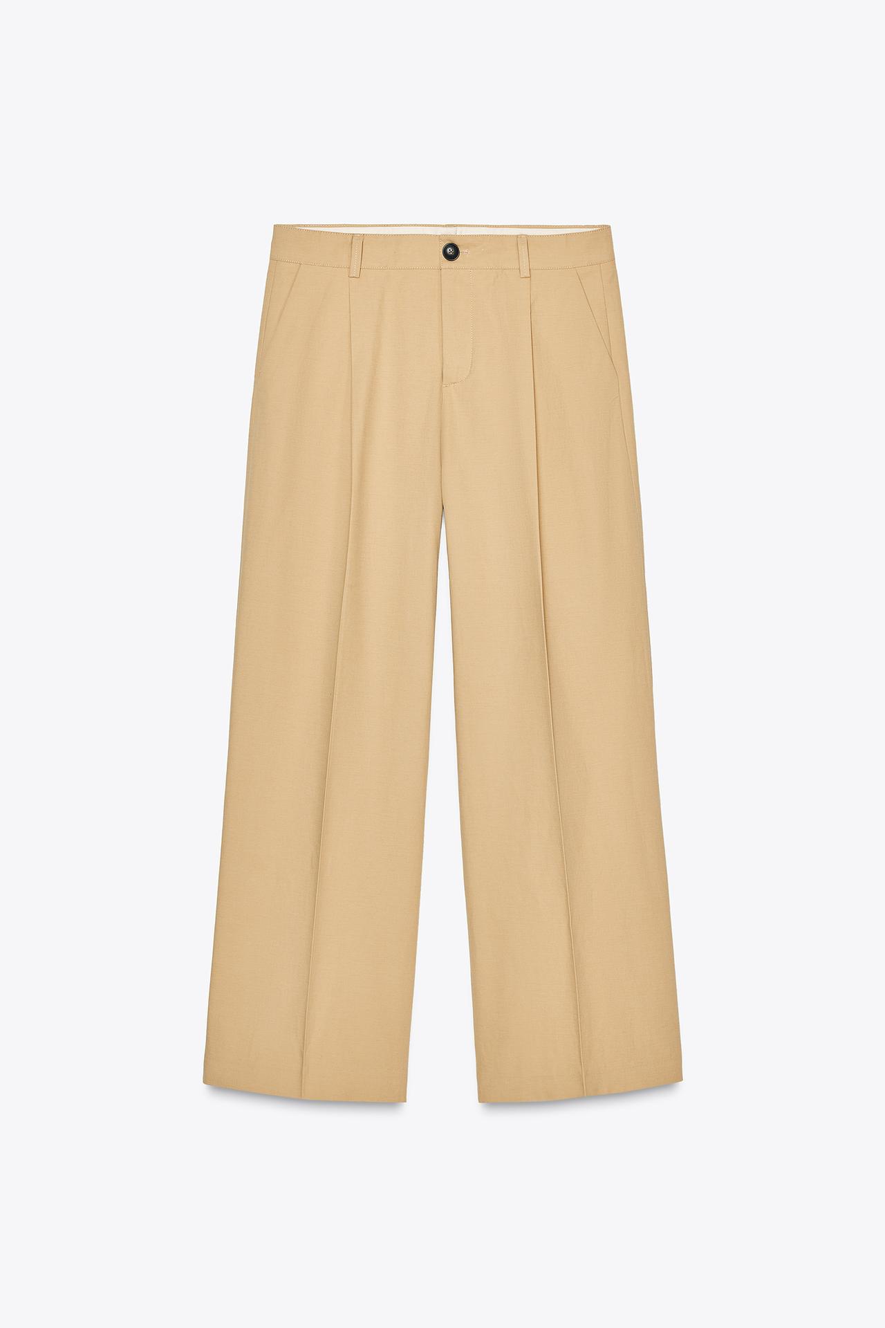 PANTALÓN CHINO ZW COLLECTION - Beige de Zara - Imagen 4