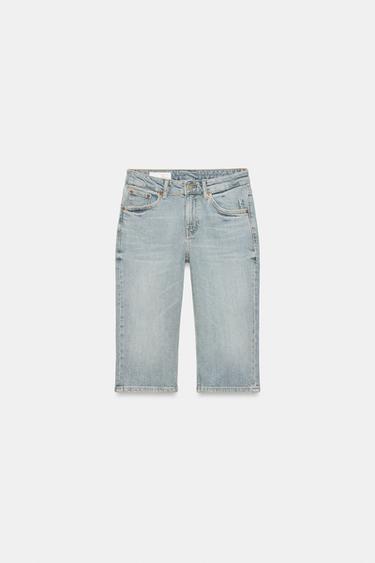 JEANS TRF CAPRI TIRO MEDIO - Azul de Zara