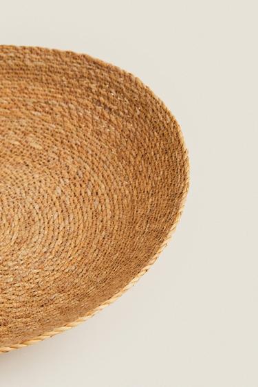 ROUND WOVEN BASKET - Light beige by Zara - Image 2
