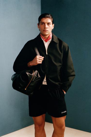 WILLY CHAVARRIA X ZARA TEXTURED BOMBER JACKET - Black by Zara - Image 3