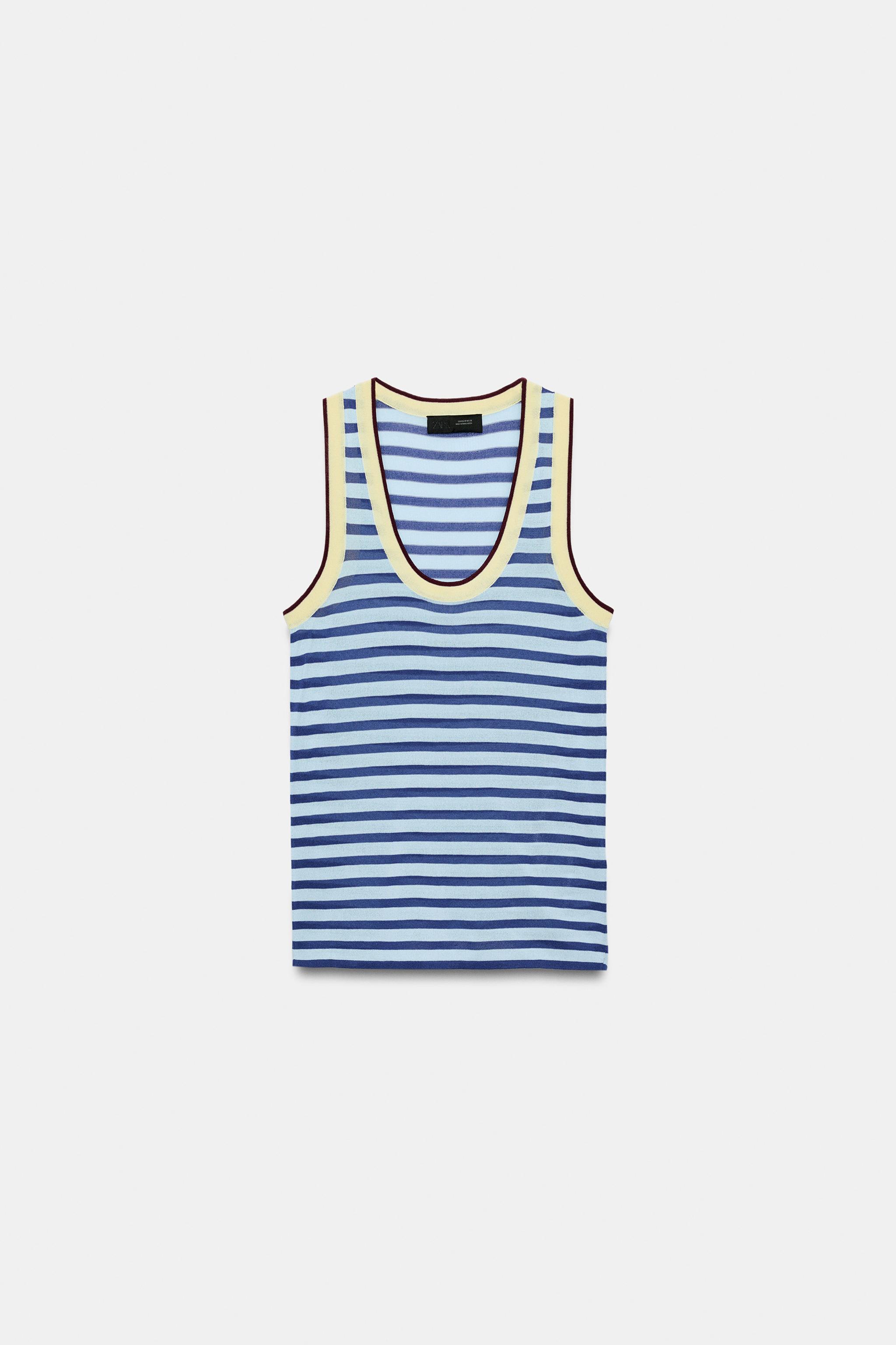 STRIPED KNIT TOP