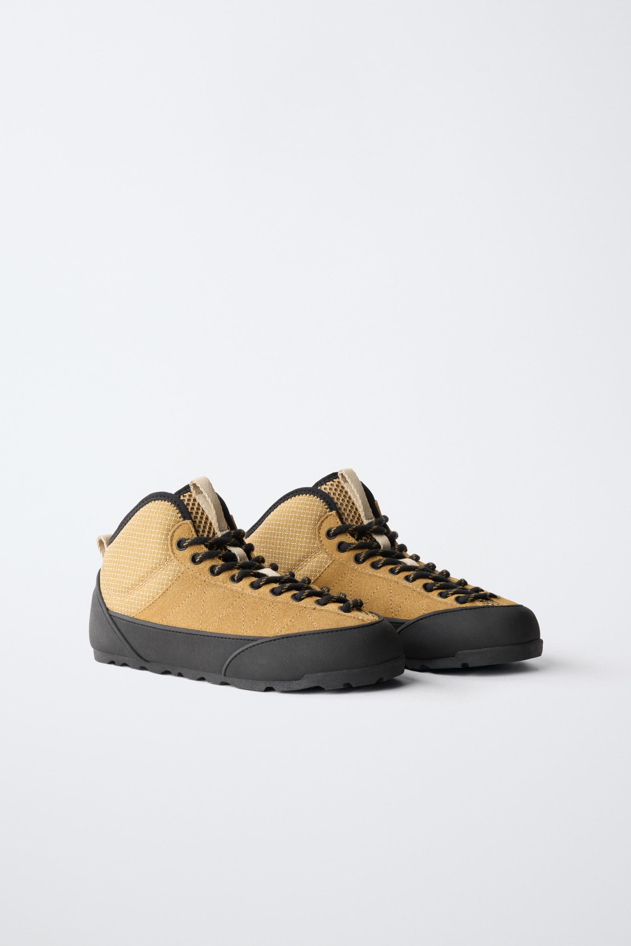CONTRAST SNEAKER BOOTS