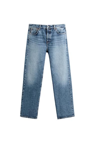 STRAIGHT-LEG ANKLE JEANS