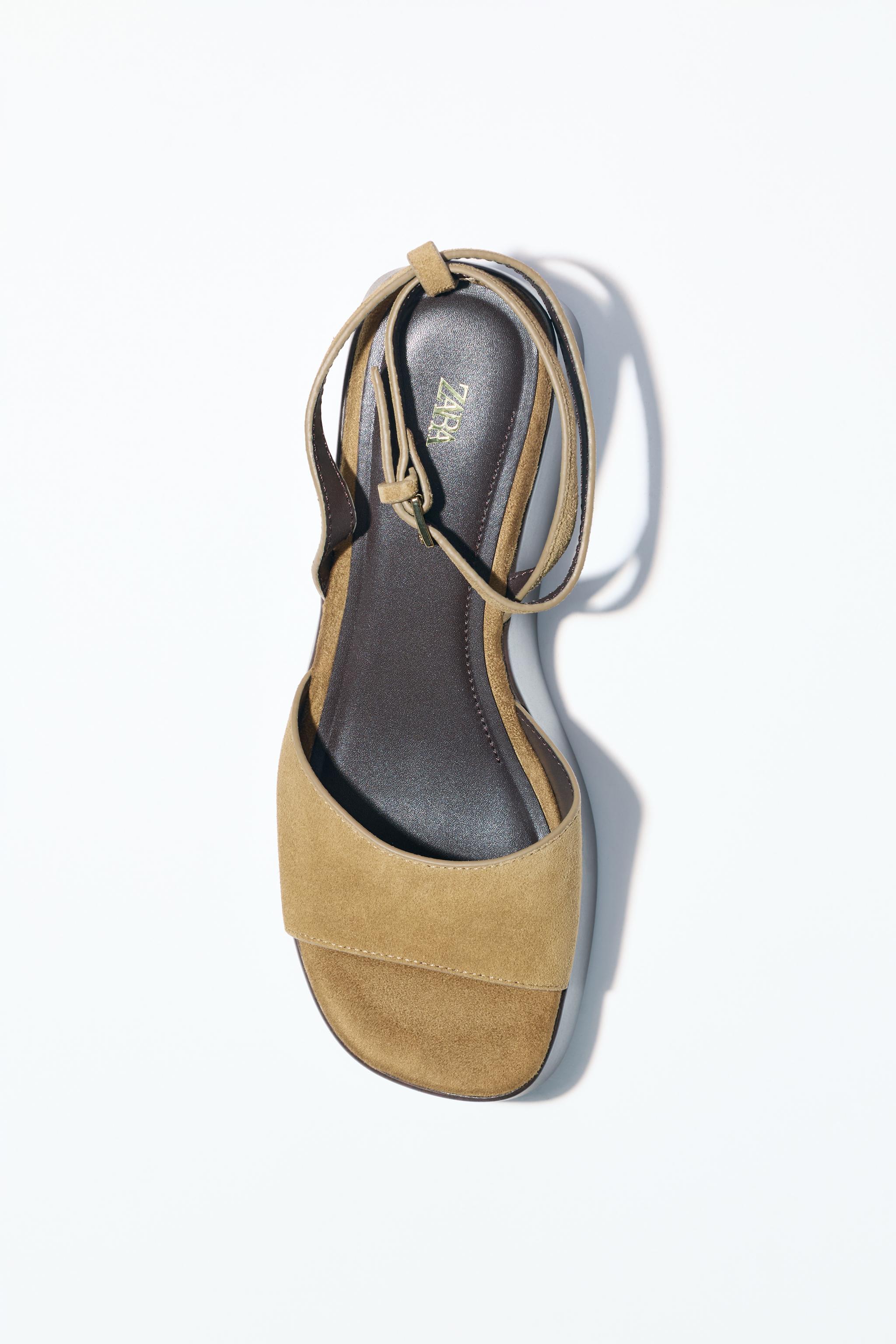 ZARAフラットフォームストラップサンダル zara フラット ストラップ サンダル 37｜Yahoo!フリマ（旧PayPay