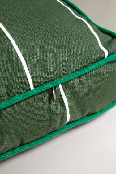 COUSSIN DE CHAISE À RAYURES - Vert de Zara - Image 3