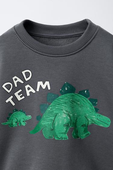 SWEAT À IMPRIMÉ DINOSAURE - Gris de Zara - Image 2
