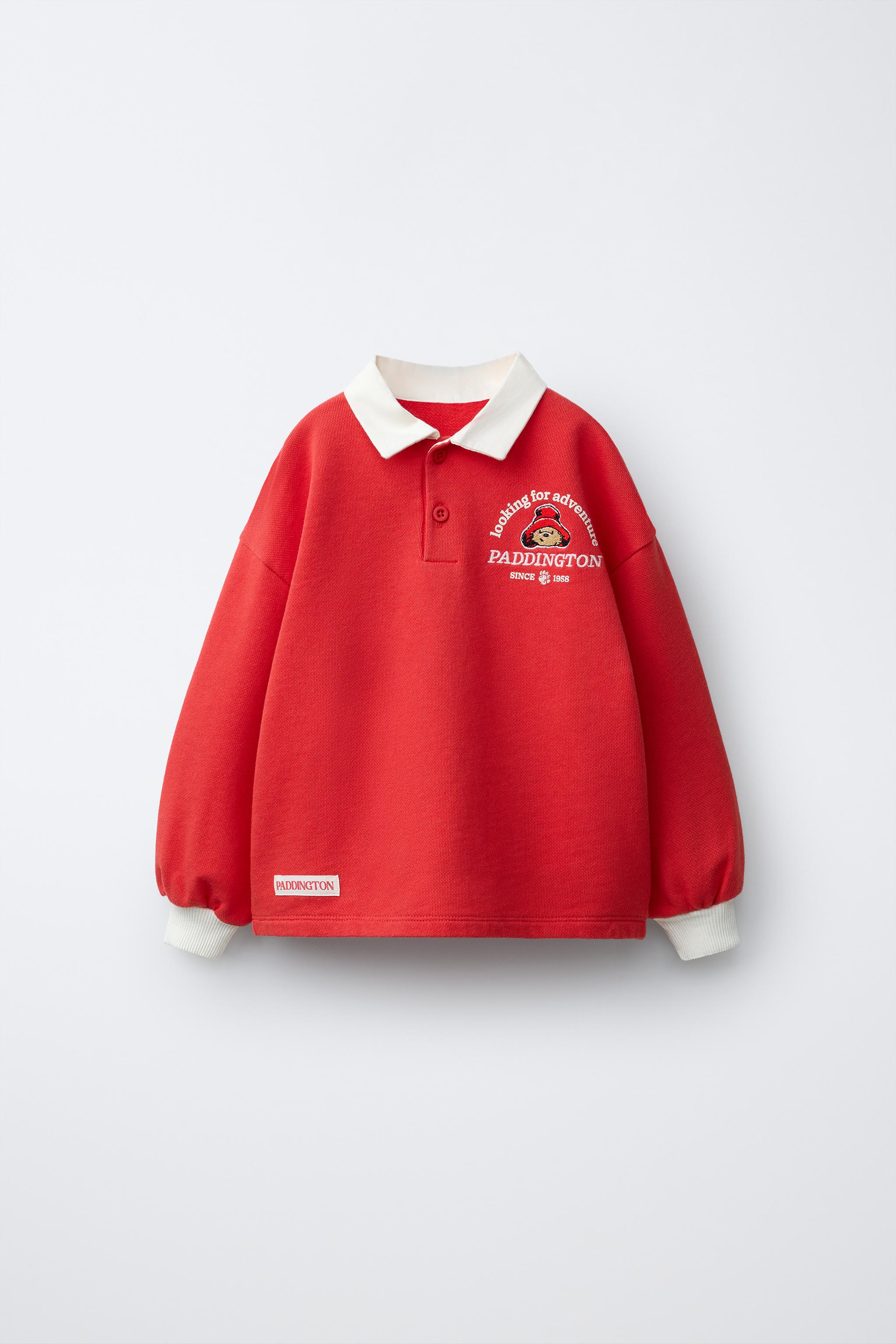PADDINGTON ™ POLO SWEATSHIRT — Red