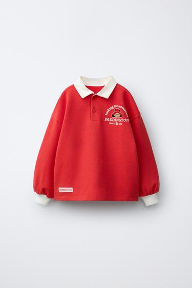 PADDINGTON ™ POLO SWEATSHIRT - Red by Zara - Image 0