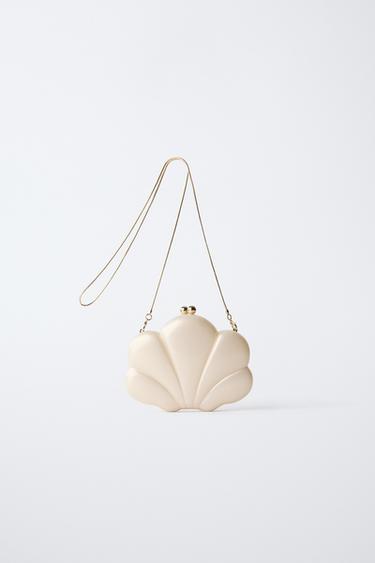 BOLSA FLOR - Branco-cru da Zara