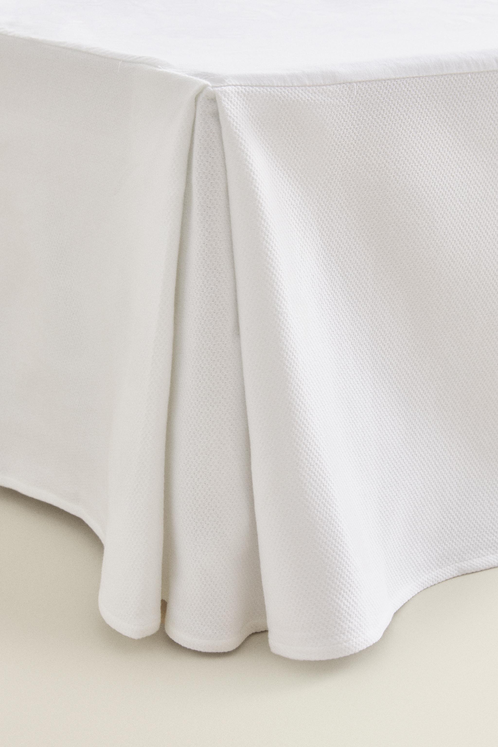 Zara COTTON PIQUÉ BEDSKIRT — фото 2