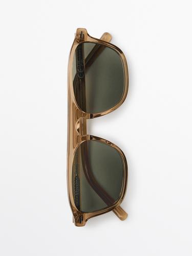 Zara D-frame sunglasses - Pastel yellow
