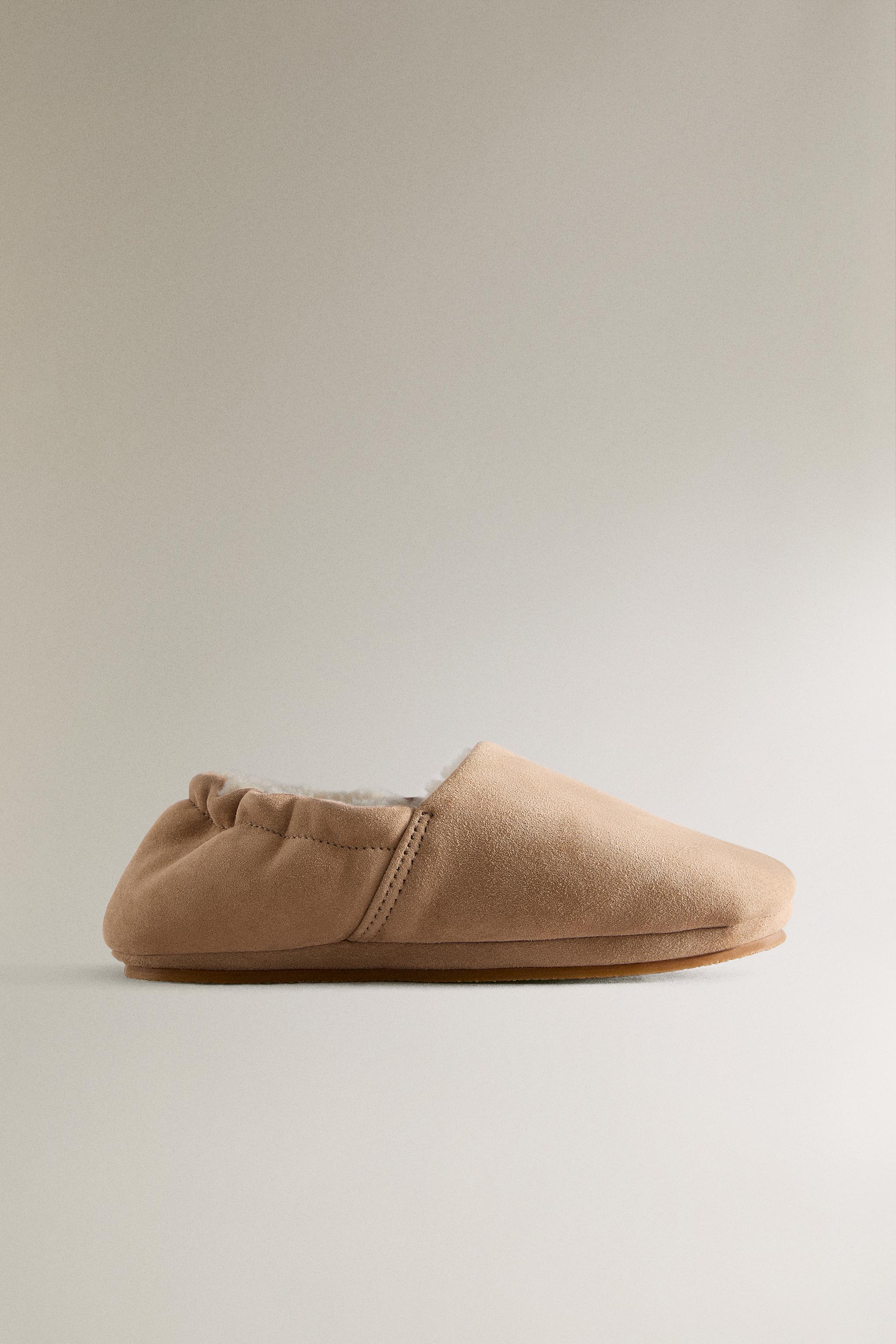 CHAUSSON ENFANT CUIR CHAUD