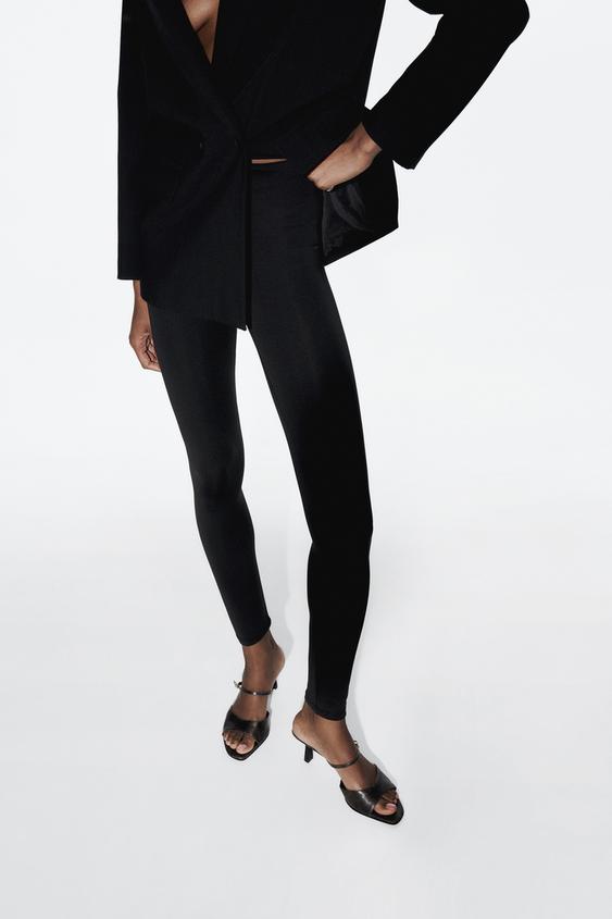 ZARA Slit Leggings Black - $29 (27% Off Retail) New With Tags - From  Savannah
