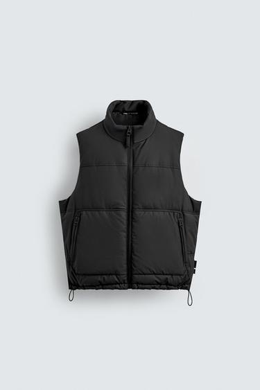 GILET MATELASSÉ EFFET GOMME - Noir de Zara - Image 6