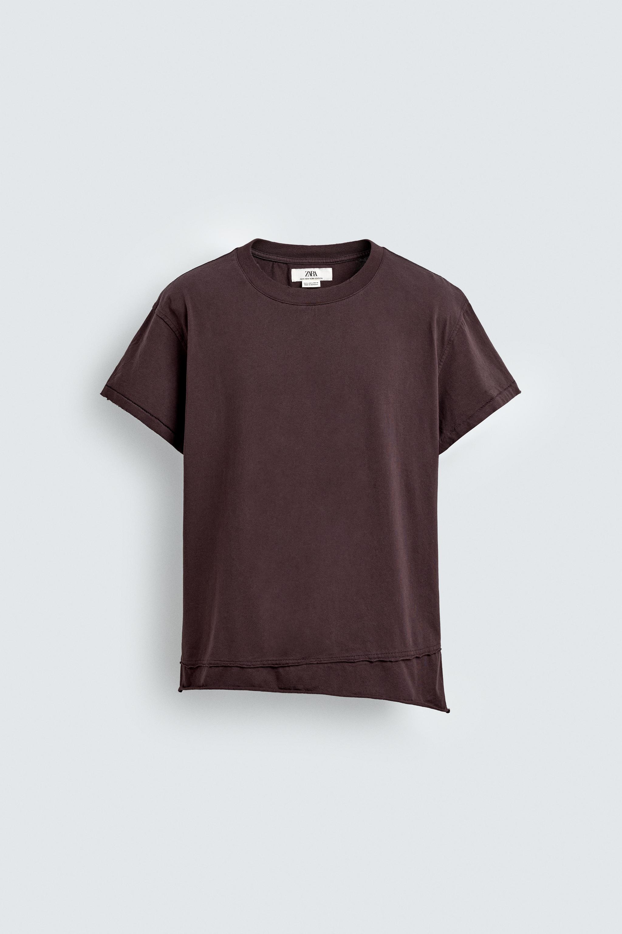 その他 zard IRREGULAR TEXTURED T-SHIRT - Oyster-white | ZARA United States