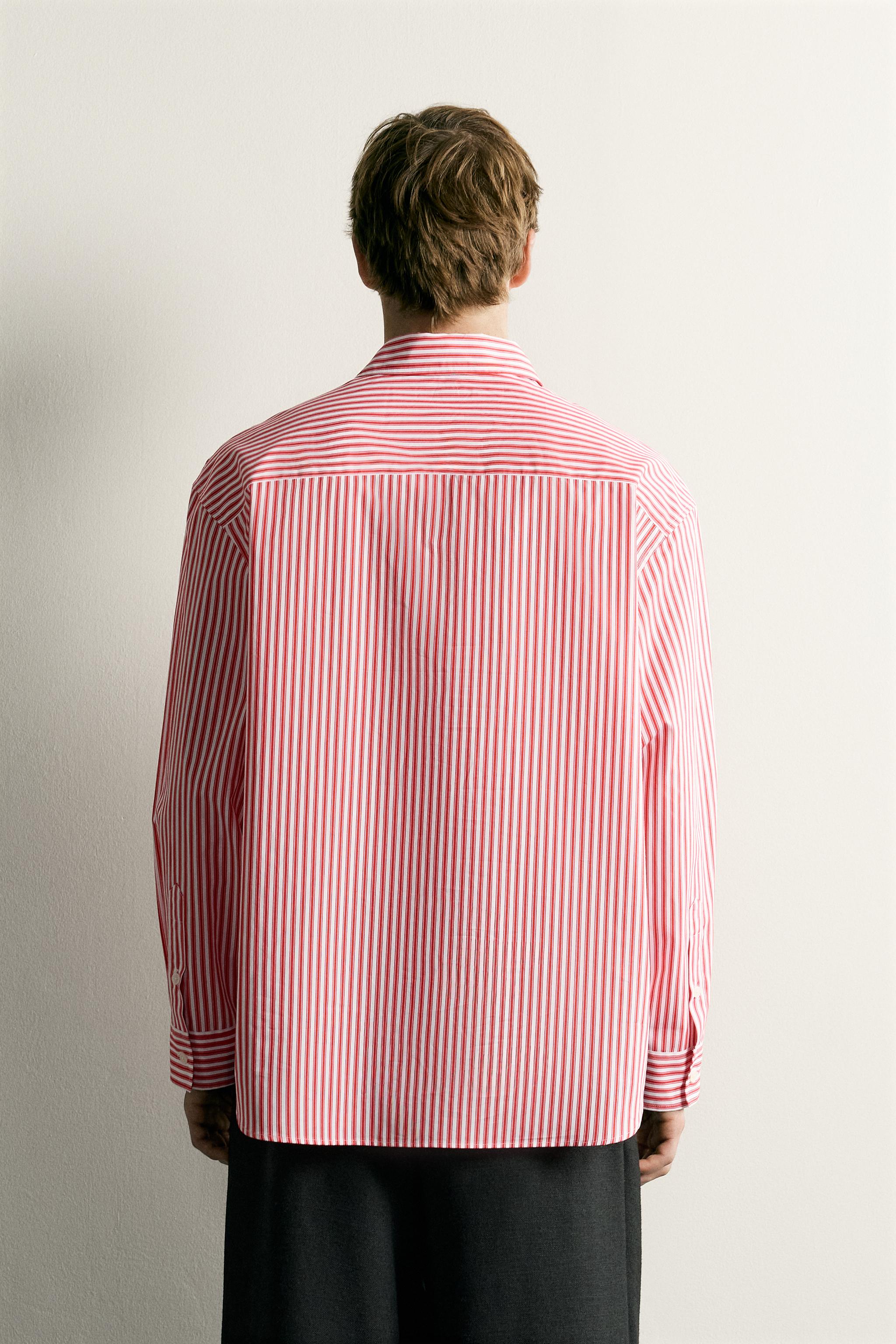 CHEMISE BOXY FIT À RAYURES