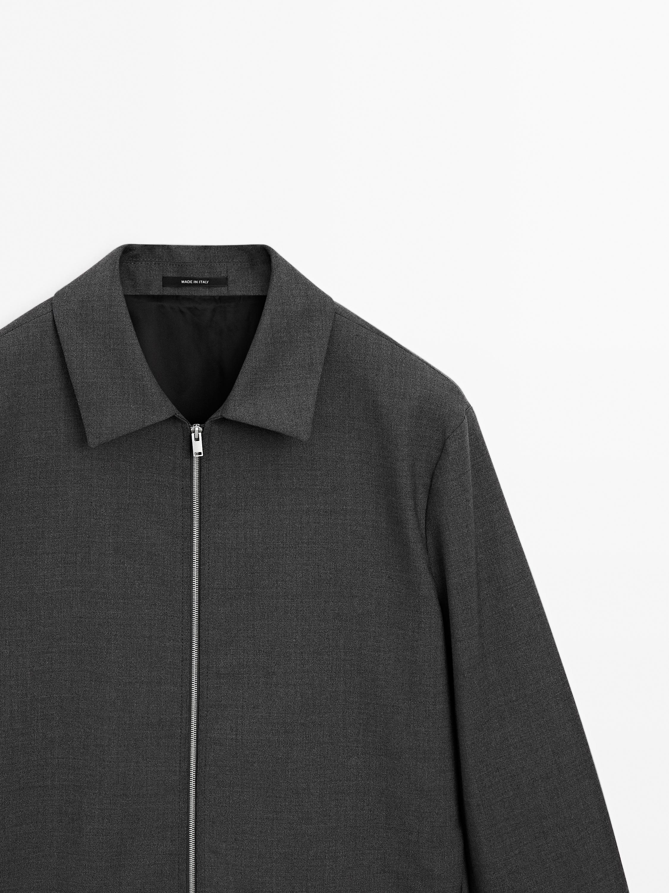 Blouson laine total look