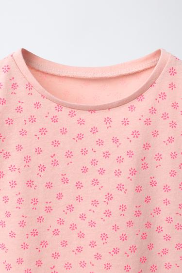 LACE PRINT T-SHIRT - Pink by Zara - Image 2
