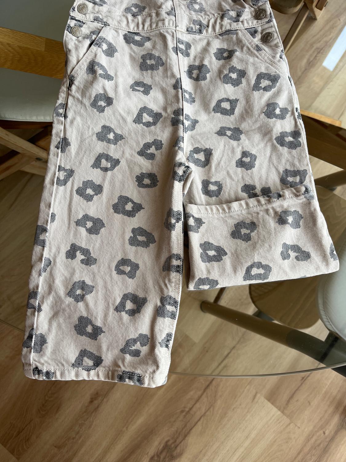 ANIMAL PRINT TWILL DUNGAREES - Image 3