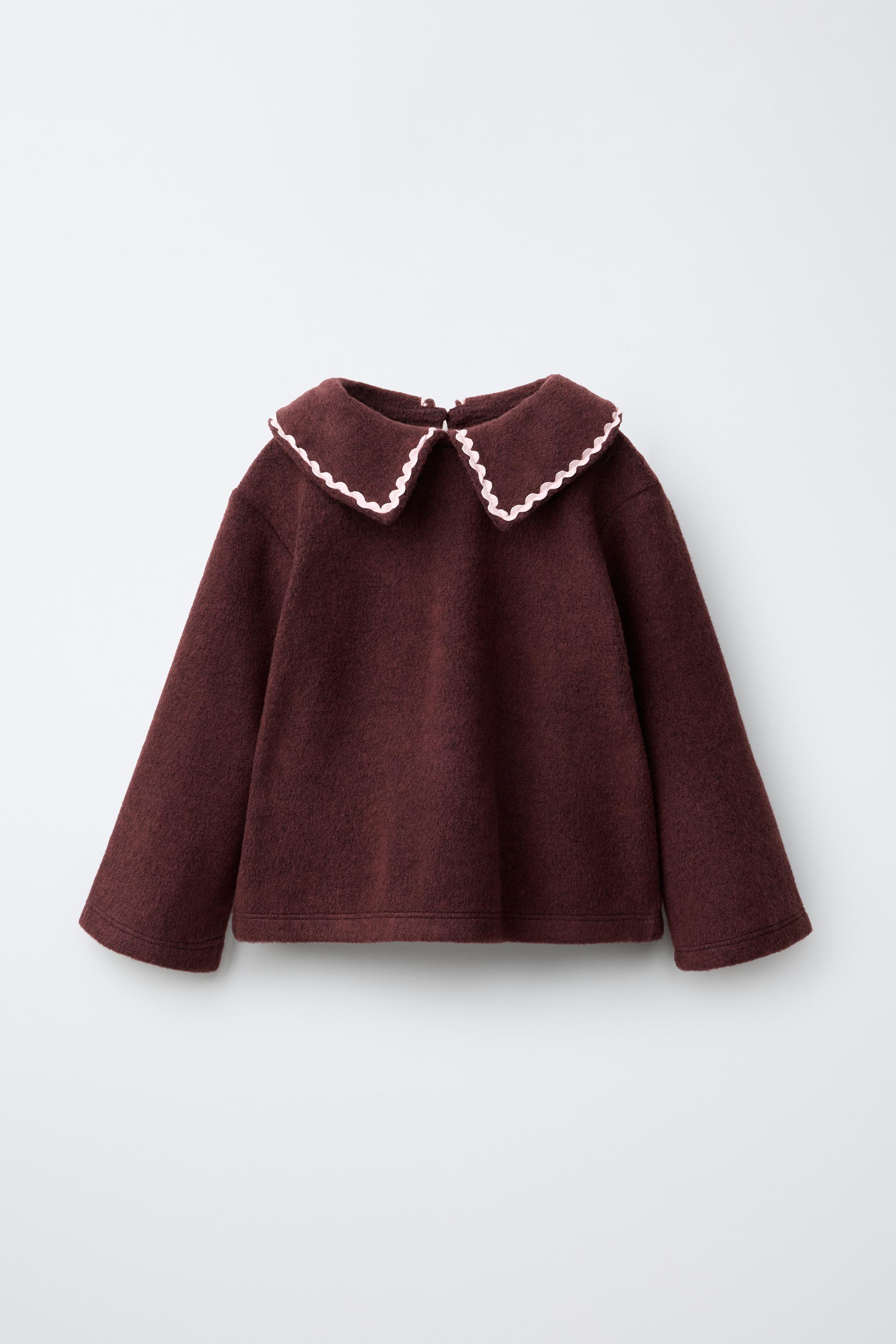 SCALLOPED COLLAR KNIT JUMPER