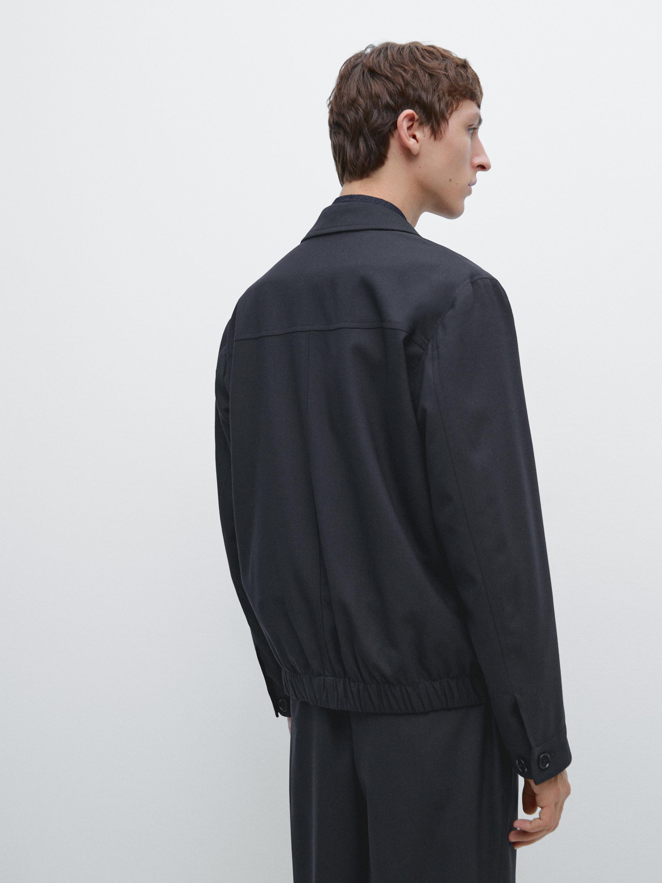 Blouson total look laine froide