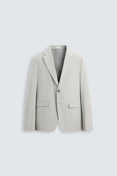 COMFORT SUIT BLAZER - Stone by Zara