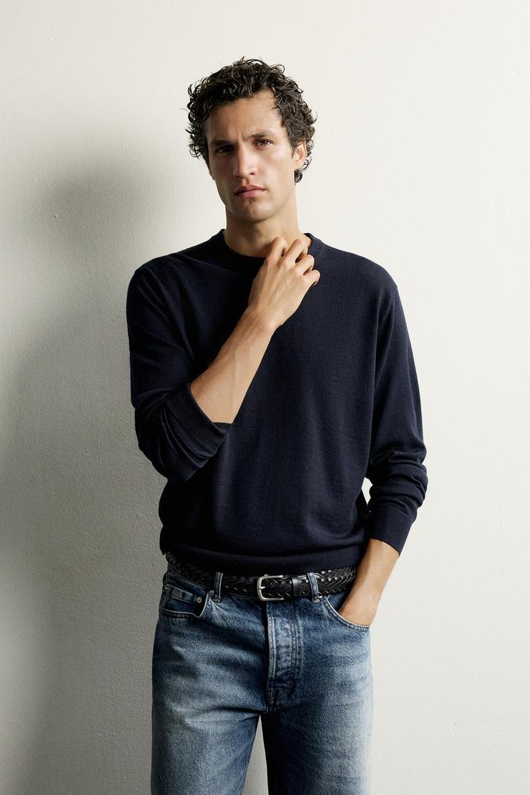 100% WOOL REGULAR FIT JUMPER