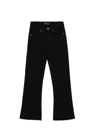 CROPPED FLARE MID-RISE JEANS