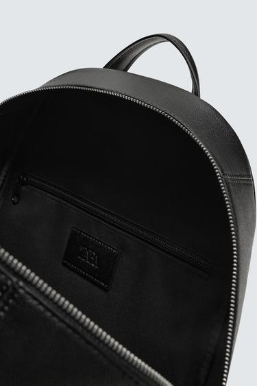 SAC À DOS TEXTURÉ - Noir de Zara - Image 3