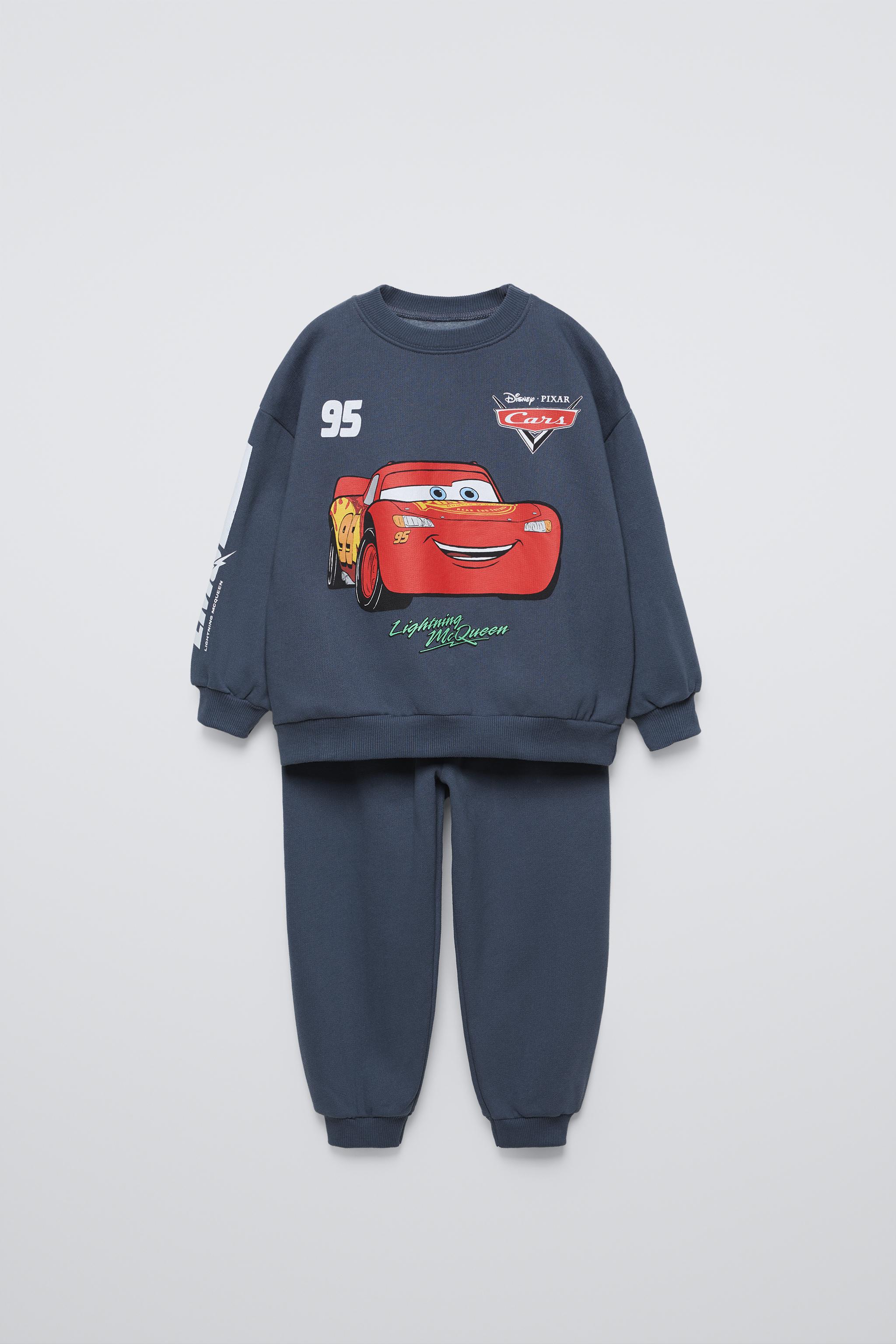 CONJUNTO JOGGING SUDADERA Y PANTALON CARS RAYO MCQUEEN DISNEY Azul ZARA Espana