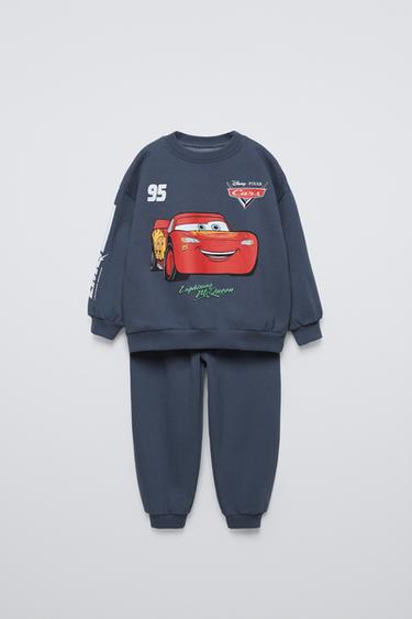 Zara CARS LIGHTNING MCQUEEN © DISNEY SWEATSHIRT AND JOGGERS MATCHING SET - Blue