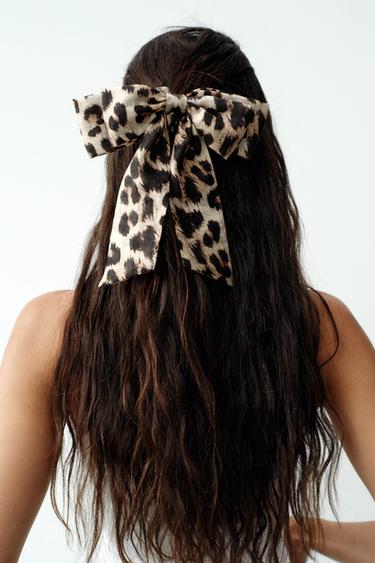 LÁTKOVÁ GUMIČKA S MAŠLĺ A ZVĺŘECĺM POTISKEM - Leopard od Zara