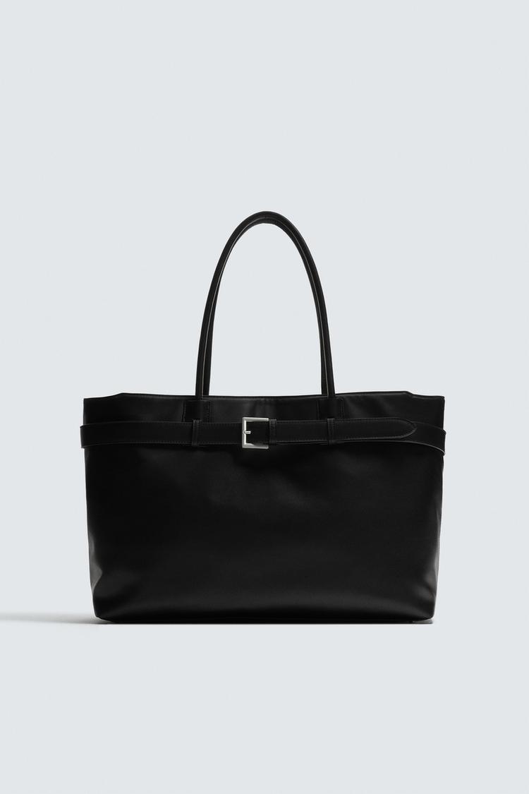 ZARA BELTED TOTE BAG